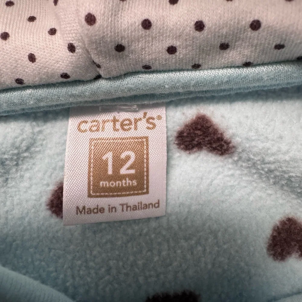Carter's Mint Heart Hoodie for Kids